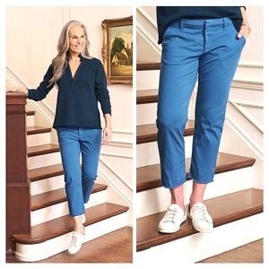 Frank & Eileen Blue Cropped Pants